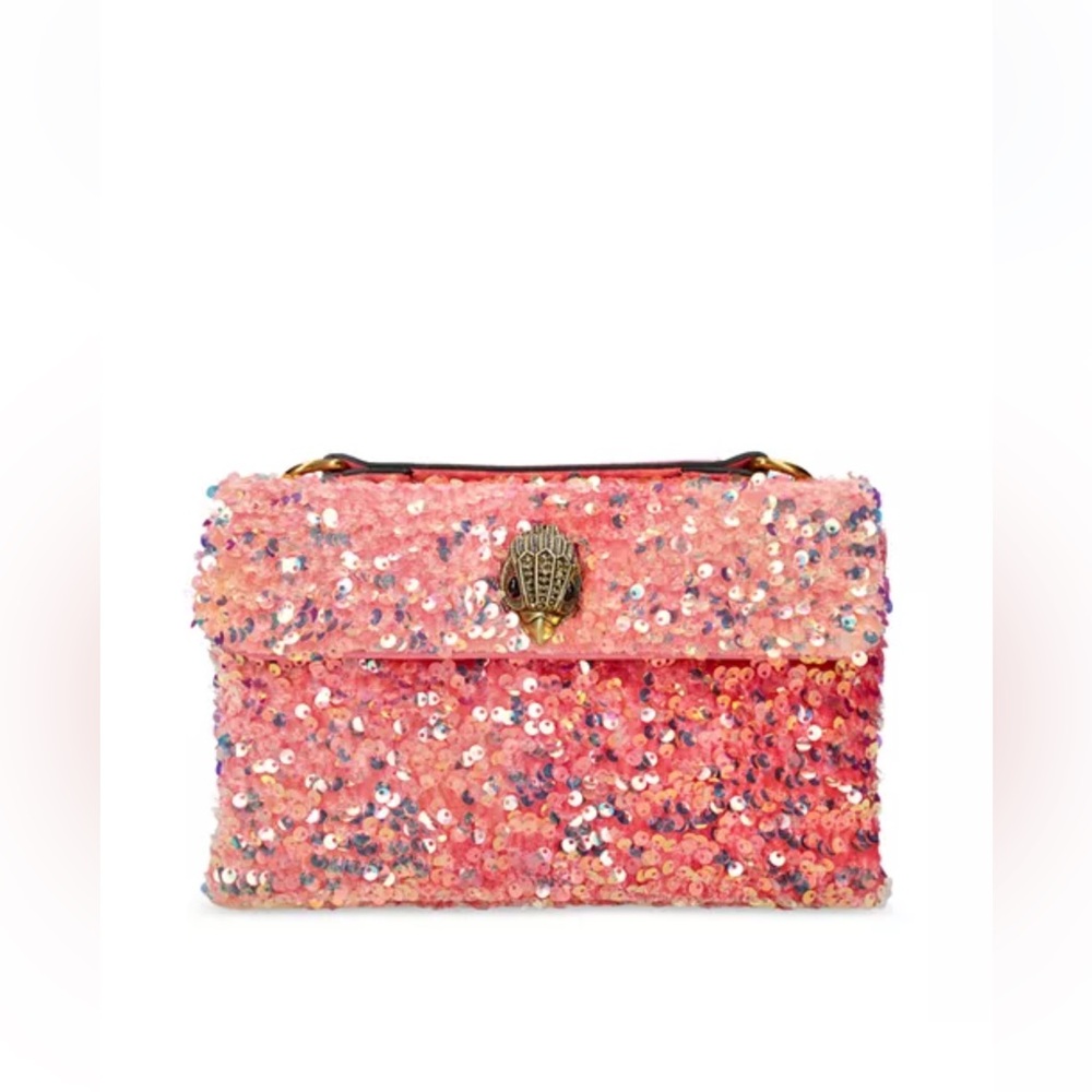 KURT GEIGER LONDON
Kensington Medium Sequin Handbag- Pink